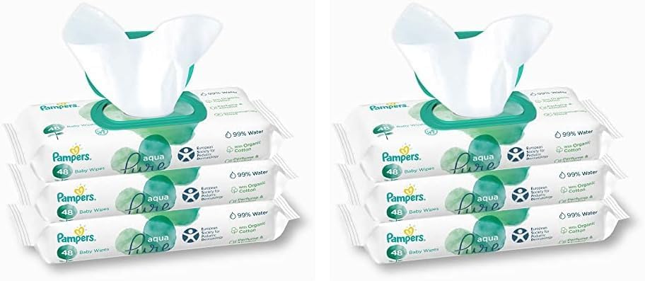 Aqua Pure Islak Mendil 144 Yaprak (48 x 3 Paket) 2li paket