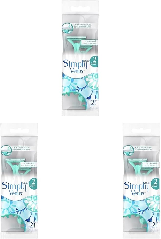 Simply Venus 2 Kullan At Kadın Tıraş Bıçağı 2 Adet 3lü paket