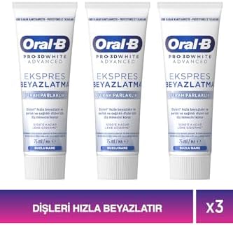 Alternative view of Oral-B Pro 3D Advanced Ekspres Beyazlatma Ferah Parlaklık Diş Macunu 75 ml 3lü paket