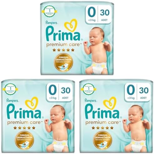 Bebek Bezi Premium Care 0 Numara 30 Adet 3lü paket