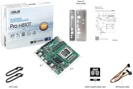 PRO H810T-CSM Intel H810 LGA1851 DDR5 6400 DP HDMI M2 USB3.2 Thin Mini ITX 1xGen5 M.2 LVDS Bağlantı Asus Control Center Lisansı