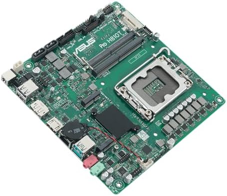 Alternative view of PRO H810T-CSM Intel H810 LGA1851 DDR5 6400 DP HDMI M2 USB3.2 Thin Mini ITX 1xGen5 M.2 LVDS Bağlantı Asus Control Center Lisansı