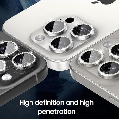 13 Pro Plus 5G ile uyumlu Lens Koruyucu Taşlı Kamera Lens Koruma Camı Kolay Takılabilen Temperli Cam Parlak Taşlı Kamera Koruma Cam (13 Pro Plus 5G)