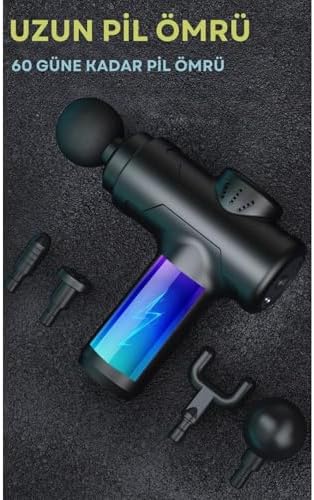 Alternative view of Şarjlı Masaj Tabancası, 4 Başlıklı Masaj Aleti TP-1030 - Beyaz
