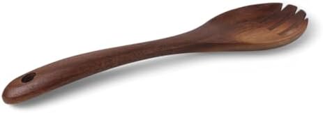 Alternative view of Doğal Akasya Ağacından El Oyması Servis Çatalı 26cm | Antibakteriyel, Dayanıklı ve Çevre Dostu Ahşap Kaşığı – Şık ve Uzun Ömürlü Mutfak Gereci