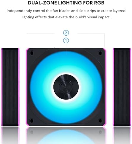 LIAN LI UNI FAN CL Reverse 3x120 Siyah Kasa Fanı (G99.12RCL1W3B.00)