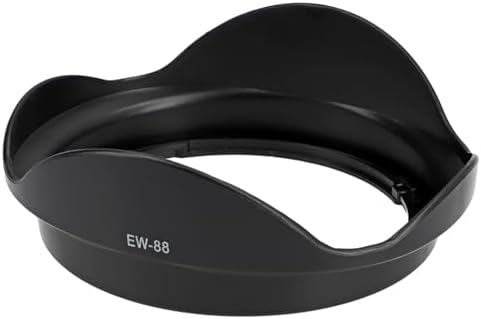 EW-88 Lens Parasoley – EF 16-35mm f/2.8L II USM ile Uyumlu | Parlama ve Yansıma Önleyici Lens Hood | Dayanıklı ABS Malzeme | Ters Takılabilir Tasarım