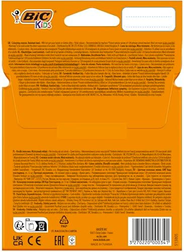 Alternative view of BIC Plastidecor Elleri Kirletmeyen Pastel Boya, 12'li Kutu, Elleri Boyamaz, 30 Aydan Büyük Çocuklar İçin İdeal 3lü paket