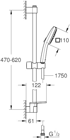 Alternative view of Cube 110 Duş Seti 2 Akışlı Rain,Jet - 27928003