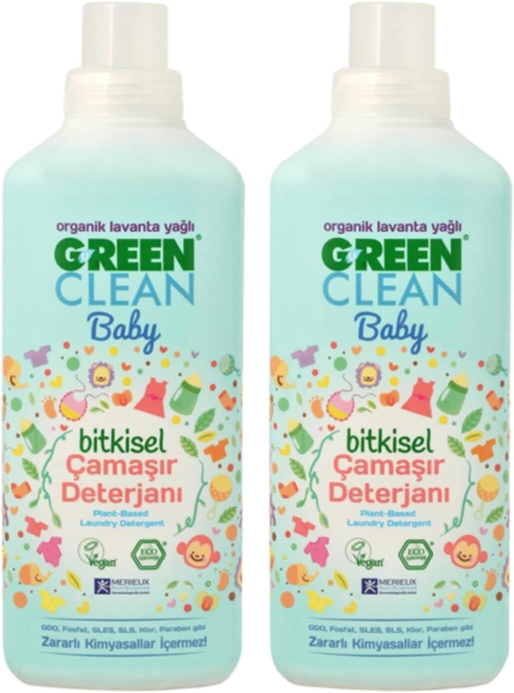 U Green Clean Baby Çamaşır Deterjanı 1 L x 2