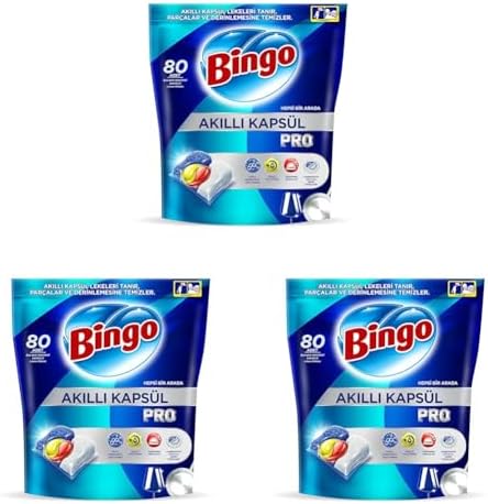 Alternative view of Bingo Akıllı Kapsül Pro Bulaşık Makinesi Deterjanı Tableti 80'li 3lü paket