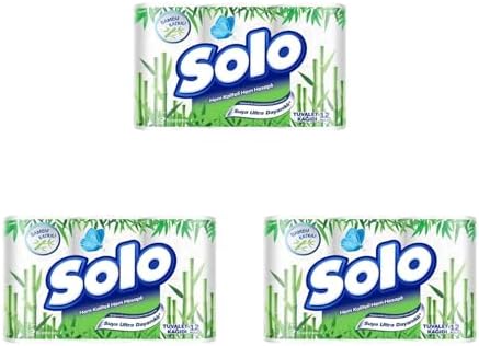 Solo Tuvalet Kağıdı Bambu Katkılı 12'li 3lü paket