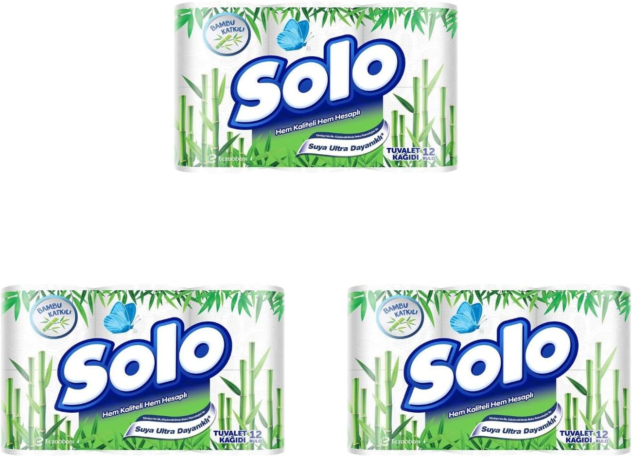 Alternative view of Solo Tuvalet Kağıdı Bambu Katkılı 12'li 3lü paket