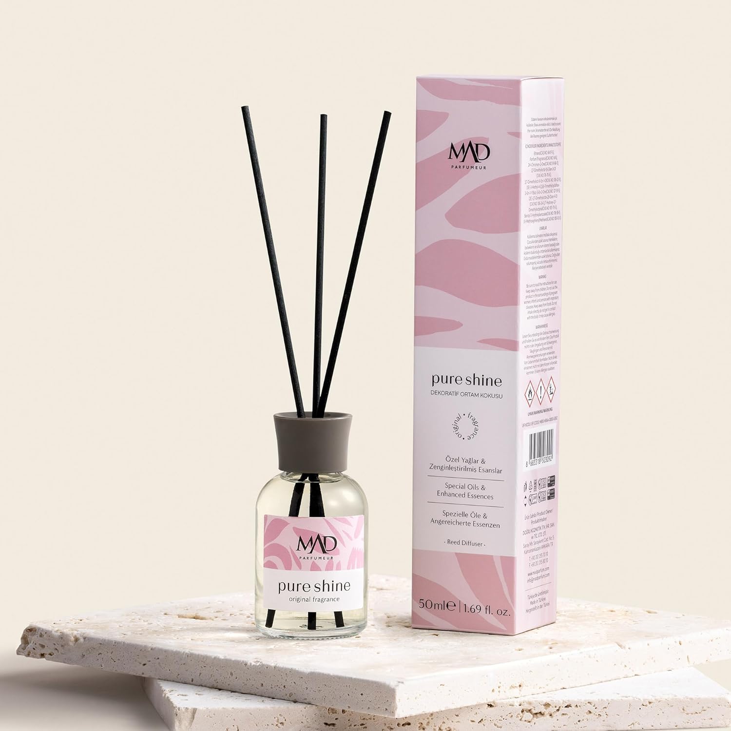 Alternative view of Mad Pure Ortam Kokusu – Bal, Yasemin ve Vanilya ile Tatlı, Çiçeksi ve Pudramsı-Bambu Çubuklu 50 Ml