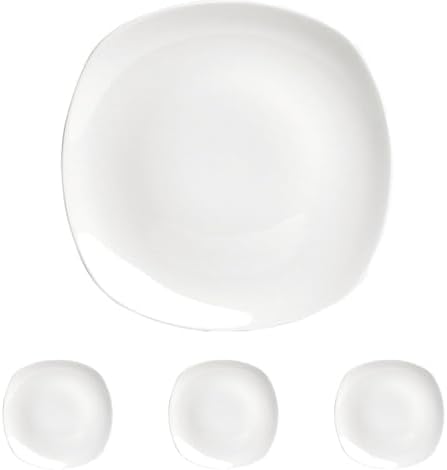 Alternative view of 04A+P014855 Square Yemek Tabağı, Porselen 4lü paket