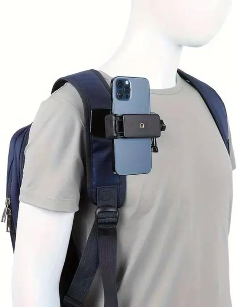 Klipsli Telefon ve Aksiyon Kamera Tutucu ve Askı Gezi Seyahat ve Sürüşlerde Kullanmak için Klipsli Kayıt Aparatı Cep Telefonu Tutucu (Tüm modeller İle Uyumlu) BS-90X
