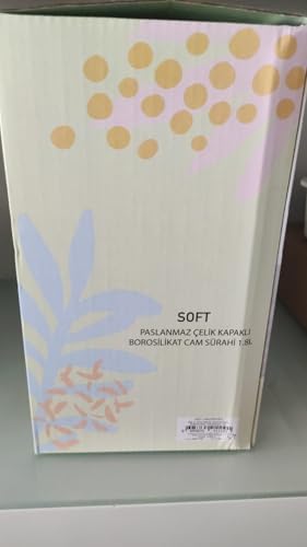 Paslanmaz Çelik Kapaklı Borosilikat Cam Sürahi 1.8L