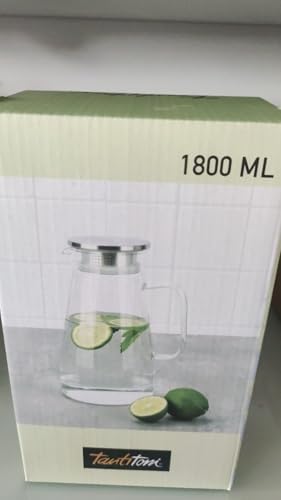 Alternative view of Paslanmaz Çelik Kapaklı Borosilikat Cam Sürahi 1.8L
