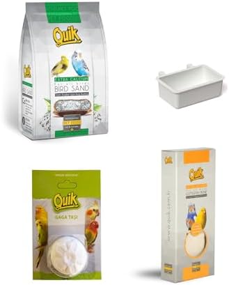 Quik Kalamar Kemiği + Gaga Taşı + Kuş Kumu + Kumluk