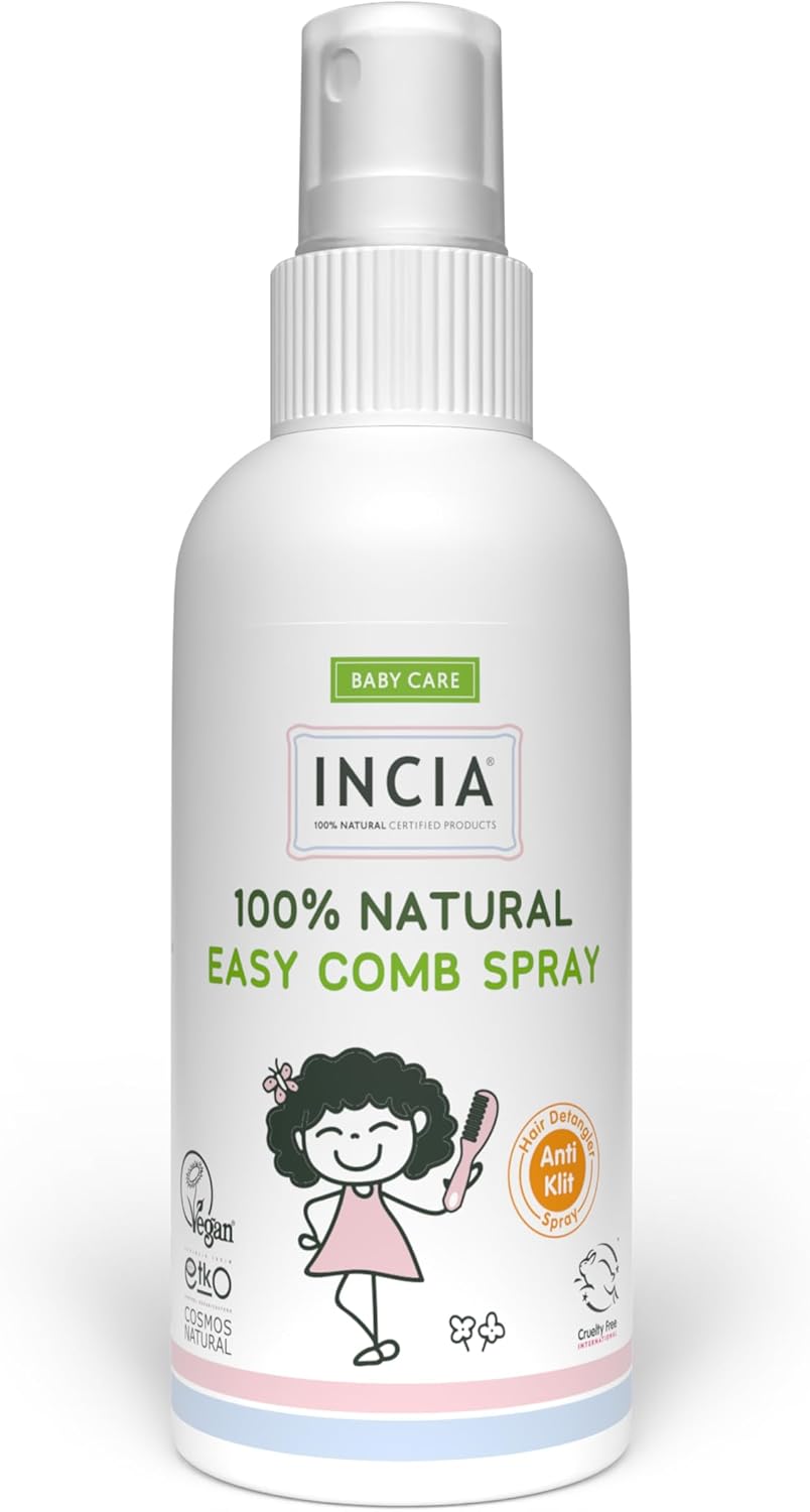 Alternative view of INCIA %100 Doğal Kolay Tarama Spreyi Çocuklar İçin Nemlendirici Parlaklaklaştırıcı Anti Klit 100 ml