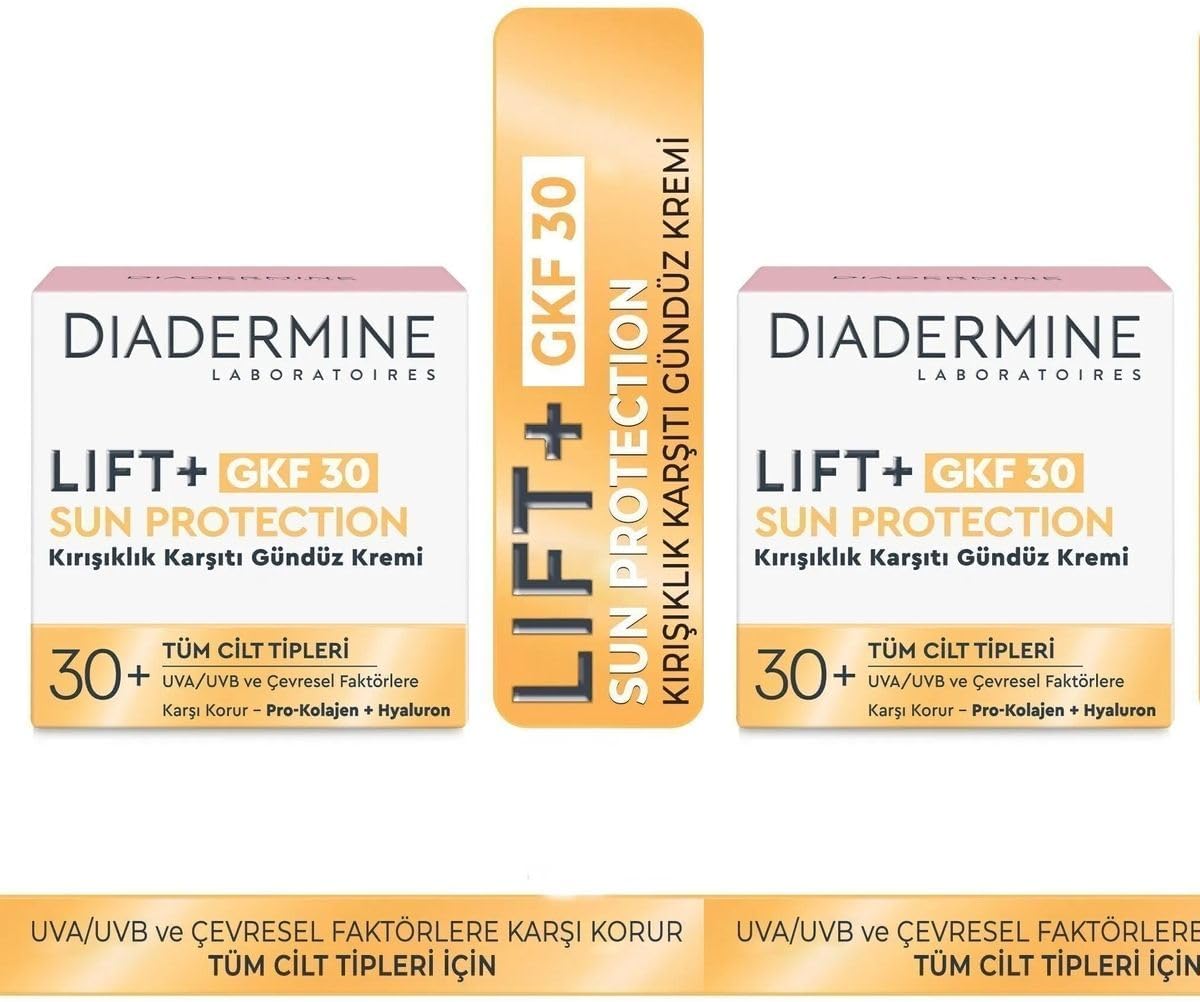 Diadermine Lift+GKF30 Kırışıklık Karşıtı Gündüz Kremi 50 mlx 2adet