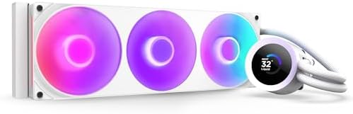 NZXT Kraken Plus 360 RGB - AIO CPU Sıvı Soğutucu - 360mm Radyatör - F360 RGB Çekirdek Tek Çerçeve Fan - Özelleştirilebilir 1,54 inç Kare LCD - AMD® AM5, AM4 - Intel® LGA 1851/1700, 1200/115X - Beyaz