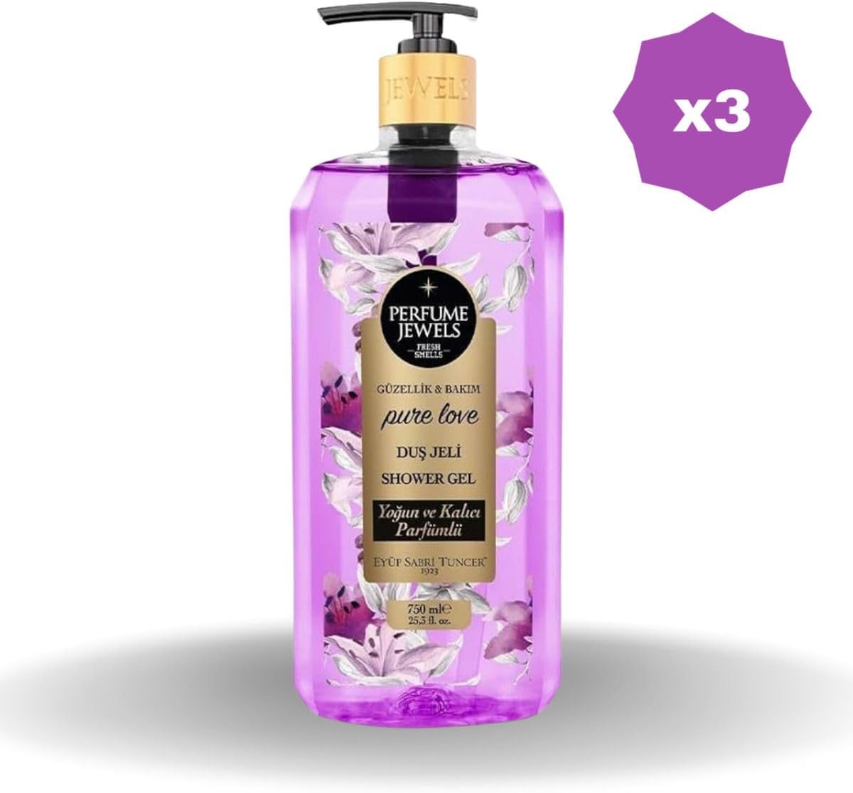 Pure Duş Jeli Pet Şişe 750 ML - (3 ADET)