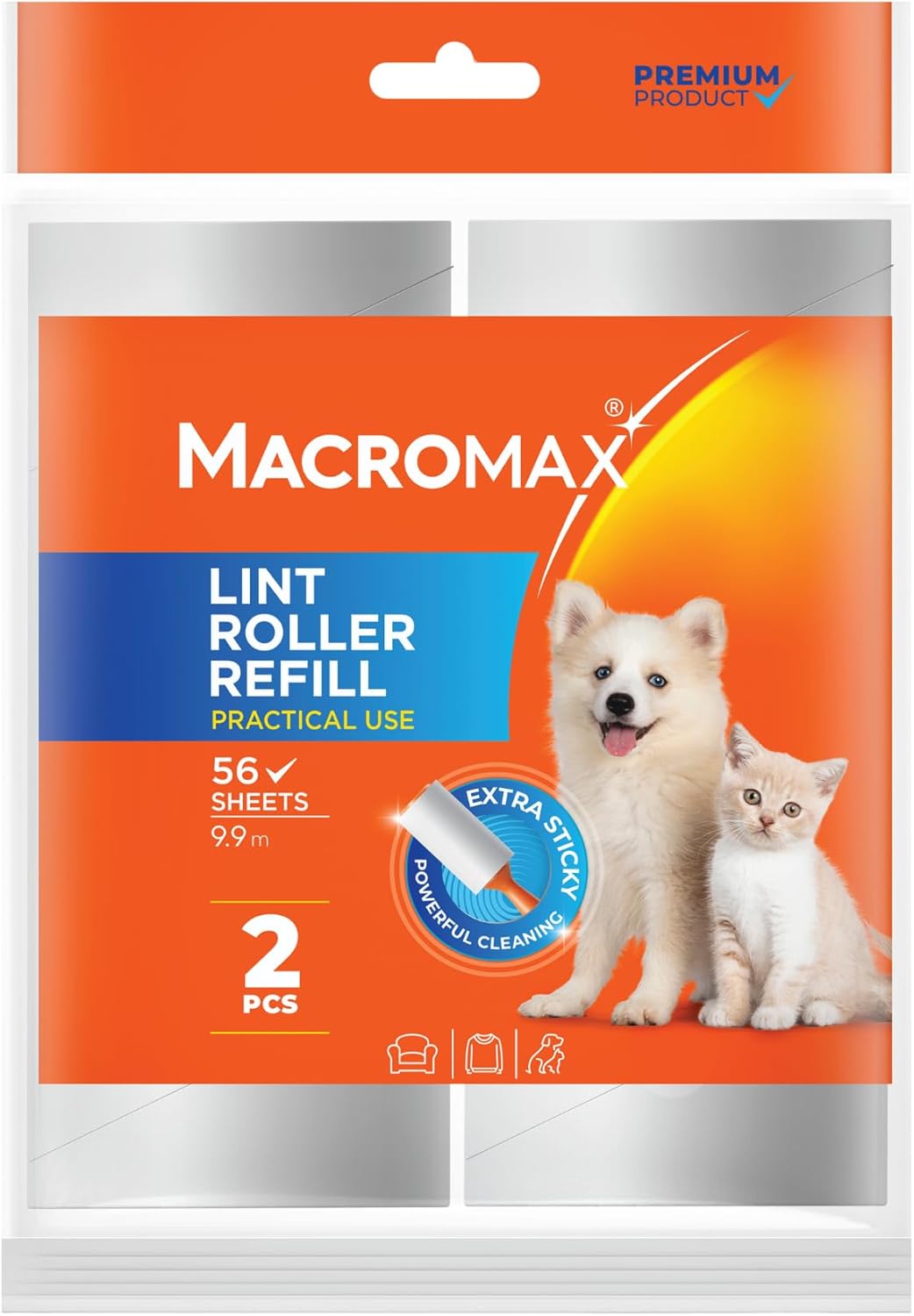 Alternative view of Macro Max Tüy Toplayıcı Yedek Rulo 2'li Paket (Toplam 112 Yaprak)
