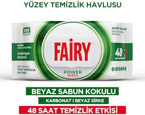 Alternative view of Çok Amaçlı Yüzey Temizlik Havlusu 100 Yaprak | Beyaz Sabun | Beyaz Sirke & Karbonat | 48 Saat Temizlik Etkili | İz Bırakmayan Formül
