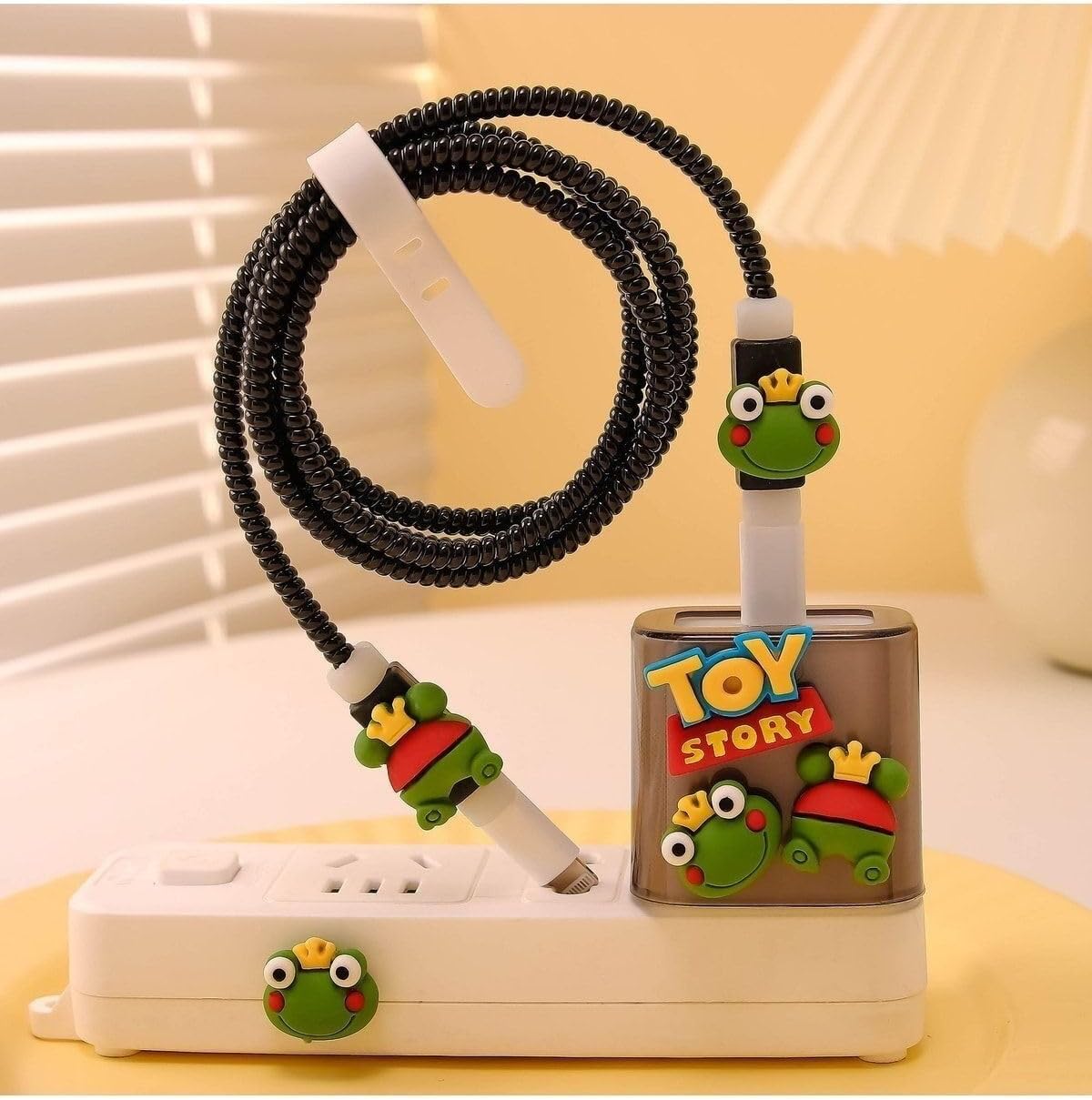 Alternative view of 18W/20W İle Uyumlu Şarj Kılıfı, Şarj Kablosu Örme Aparatı, Toparlayıcı, Kablo Koruyucu, Toy Kurbağa
