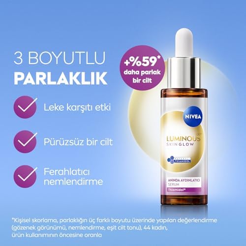 Alternative view of Luminous630 Skin Glow Anında Aydınlatıcı Serum, 30 ml, Eşit Cilt Tonu,Nemlendirme,Leke Karşıtı Thiamidol,Niasinamid,Aloe