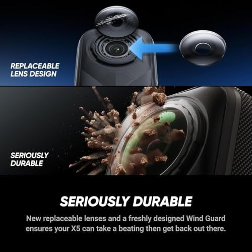 Alternative view of X5 Standart Paket - 8K 360 Derece Aksiyon Kamerası, Üç KI-Power & Değiştirilebilir Objektif Taşıma Çantası ile
