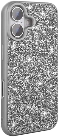 Alternative view of için uyumlu 16 Plus Kılıf Parlak Taşlı Tasarım Pırlanta Kapak Gri