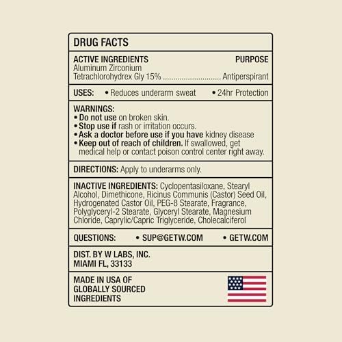 W Labs Original Antiperspirant Stick Deodorant 74GR Erkek Deodorant, 810155630003
