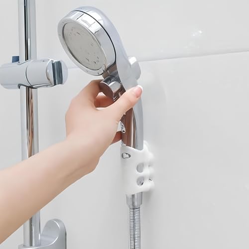 Vantuzlu Duş Başlığı Tutucu – Silikon, Ayarlanabilir, Aletsiz Kurulum