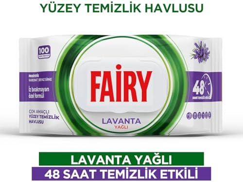 Çok Amaçlı Yüzey Temizlik Havlusu 100 Yaprak | Lavanta Yağlı | Beyaz Sirke & Karbonat | 48 Saat Temizlik Etkili | İz Bırakmayan Formül
