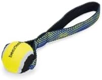 Alternative view of Köpek Oyuncağı, Yüzen, Tutamaçlı Tenis Topu, Mavi/Sarı, 25,5x6,3x6,3cm