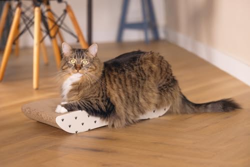 Kedi Karton Tırmalama, Bej, 50cm