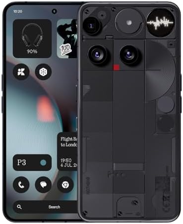 Alternative view of Telefon (3) Akıllı Telefon, 2025 Yeni 5G Unlocked Telefonlar 15, Snapdragon 8s Gen4, Dört 50MP Kamera ve AMOLED Ekranlı AI Cep Telefonları, 5150mAh, Glif Arayüzü, Cep Telefonu 12+256GB