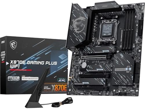 Alternative view of MSI X870E GAMING PLUS WIFI AM5 DDR5 8200MHZ(OC) 3X M.2 USB 40GBPS HDMI DP 5G LAN WIFI 7 RGB ATX