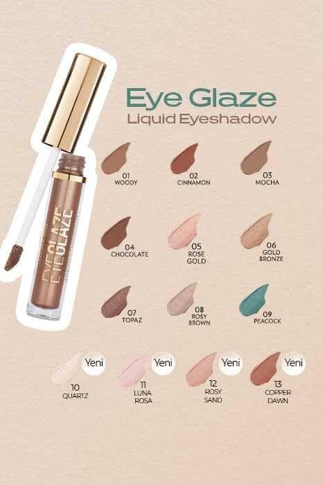 Eye Glaze Eyeshadow No: 11 Luna Rose - Mat Likit Far