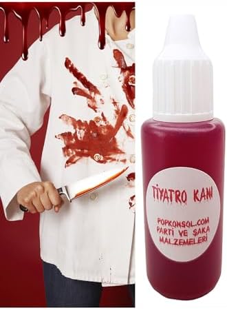 POP KONSOL 1 Adet Yapay Tiyatro Şaka Kanı Hallowen Sahte Kan PP190301