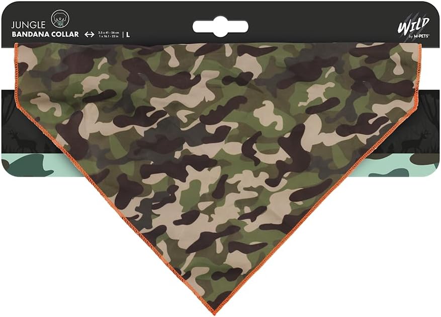 WILD JUNGLE BANDANA COLLAR (L)
