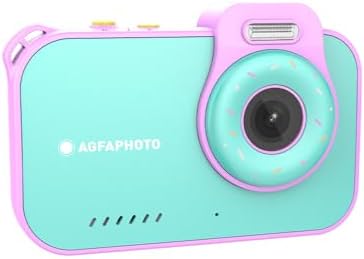 Realikids Cam Waterproof 2 – Çocuk kamerası, su geçirmez, 12 MP, HD video, selfie modu, filtre ve çerçeve, entegre oyunlar, lityum pil – Mavi