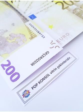 POP KONSOL Düğün Parası Sahte Para 200 Adet Şaka Oyun Parası 200 Euro PP191110