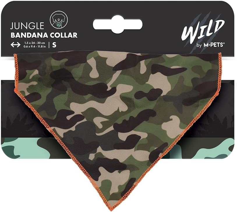 Alternative view of WILD JUNGLE BANDANA COLLAR (S)