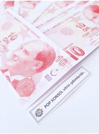 POP KONSOL 150 Adet Geçersiz Para Parti Şaka Düğün Parası Karışık Türk Lirası PP194101