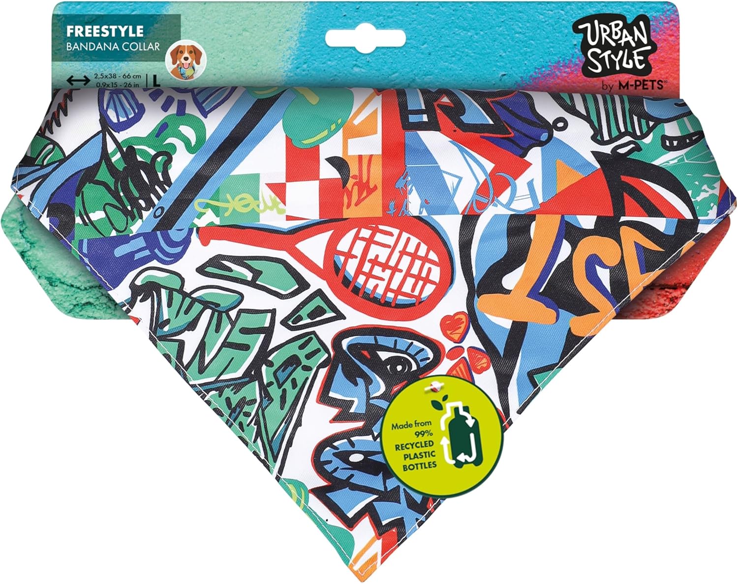 Alternative view of URBAN STYLE FREESTYLE BANDANA COLLAR (L)