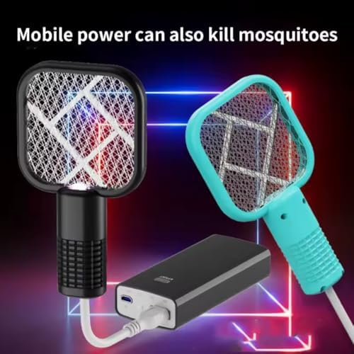 Alternative view of 1 Adet USB Sinek Öldürücü Mini Raket UV Mor Işıklı Elektrikli Sivrisinek Öldürücü, Powerbank, adaptör, laptop vb. güç alabileceği her usb girişte çalışır