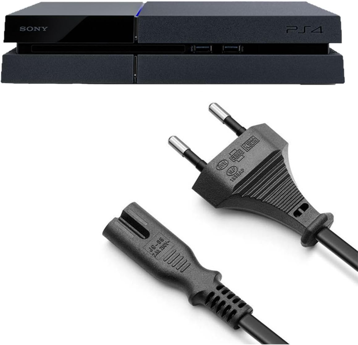 Alternative view of Ps4 Güç Kablosu 1.2m Playstation 4 Fat Kasa Uyumlu Ps4 Kablo Yedek Parça